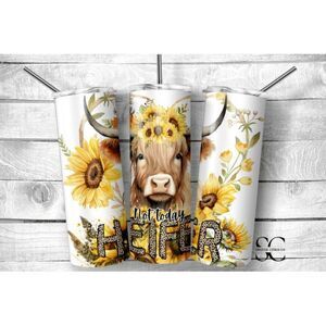 20oz‎ funny not today cow drink tumbler